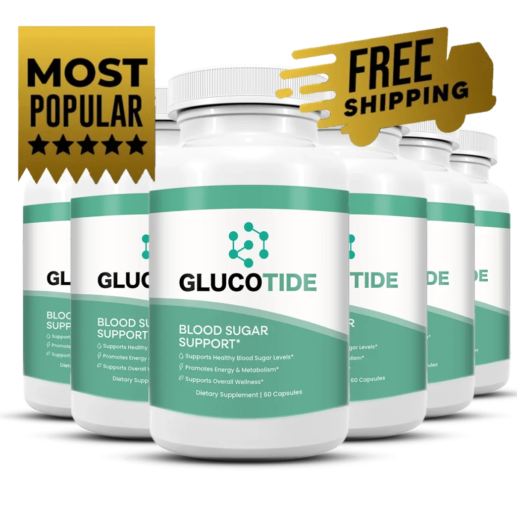 Glucotide 6 Bottle Best Value Pack — 180 Day Blood Sugar Support with Free Bonuses Included